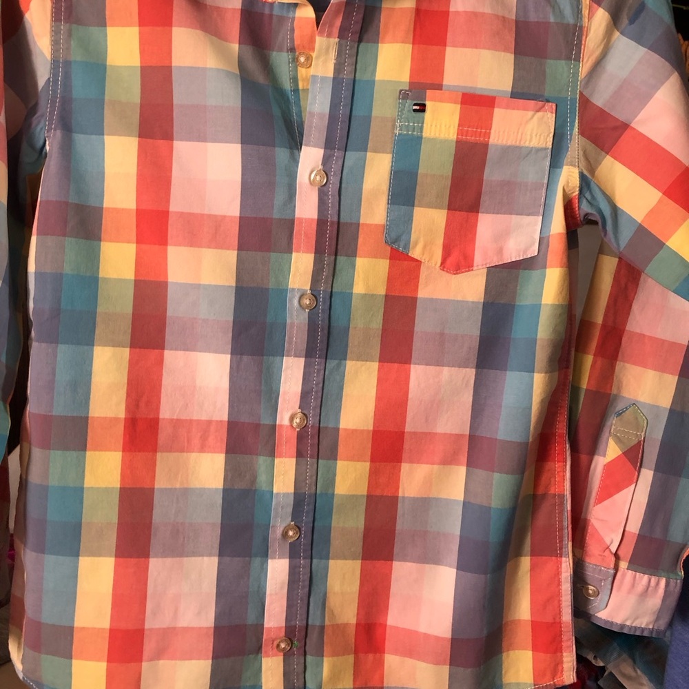 Tommy Hilfiger Multicolor Plaid Long Sleeve Shirt